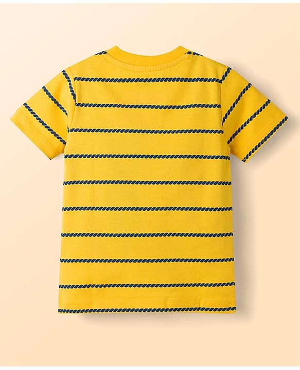 Babyhug Disney 100% Cotton Knit Half Sleeve T-Shirts With Simba & Friends Graphic Pack of 3 - Multicolour
