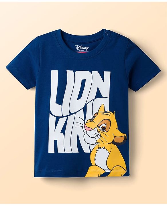 Babyhug Disney 100% Cotton Knit Half Sleeve T-Shirts With Simba & Friends Graphic Pack of 3 - Multicolour
