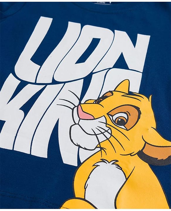 Babyhug Disney 100% Cotton Knit Half Sleeve T-Shirts With Simba & Friends Graphic Pack of 3 - Multicolour