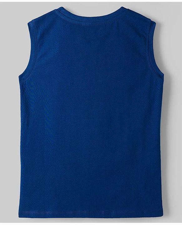 Pine Kids Disney Single Jersey Knit Sleeveless T-Shirts with Lion King Print Pack of 2- Blue & White