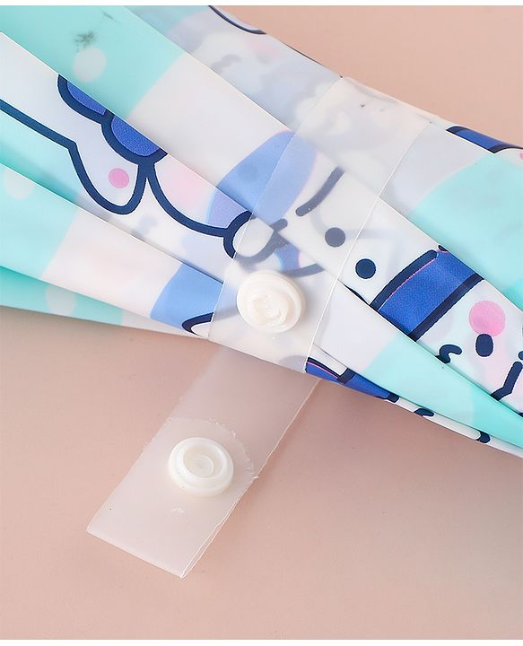 Babyhug Free Size Umbrella with Penguin Print - Light Blue