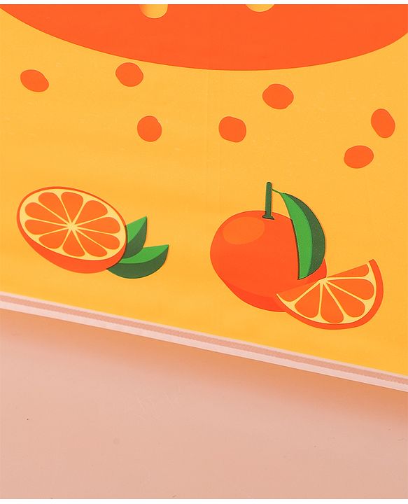 Babyhug Free Size Umbrella with Orange Print - Multicolor