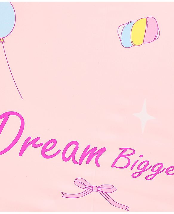 Babyhug Free Size Umbrella with Unicorn Print - Pink