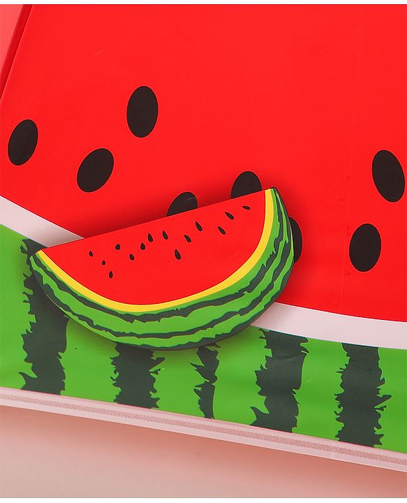 Babyhug Free Size Umbrella with Watermelon Print - Red