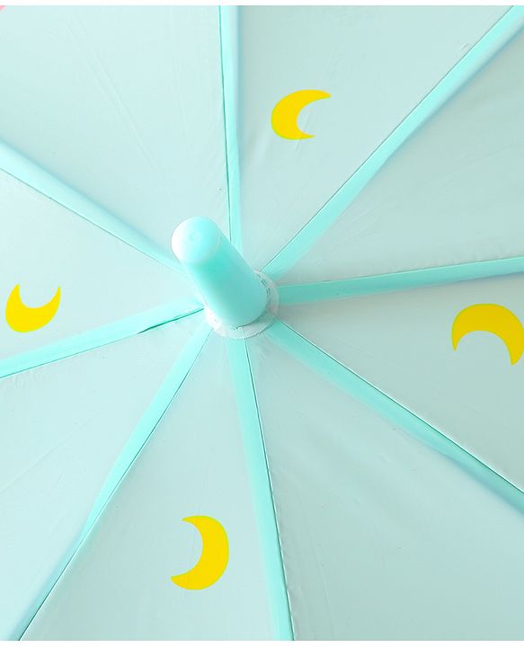 Babyhug Free Size Umbrella with Unicorn Print - Sea Green