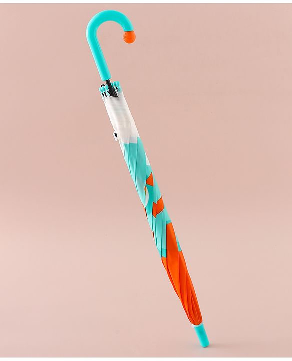 Babyhug Free Size Umbrella with Owl Print - Sea Green
