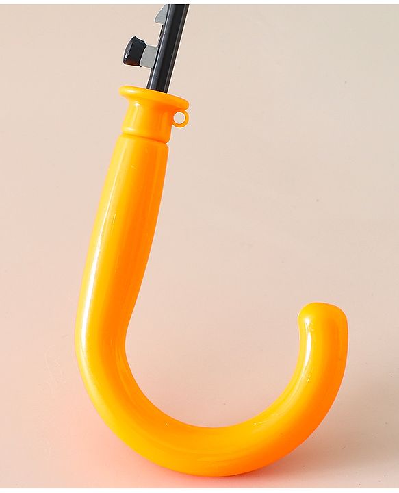 Babyhug Kids Umbrella With Jungle Safari Theme - Yellow & Blue