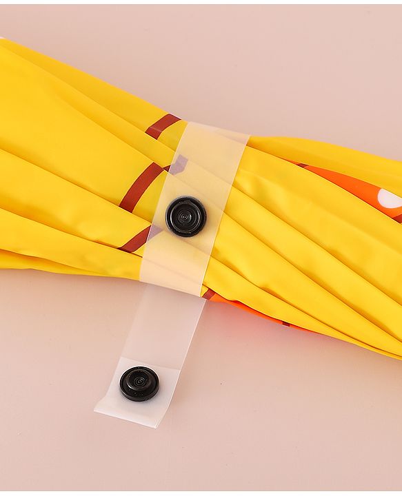 Babyhug Free Size Umbrella with Chick Print - Yellow