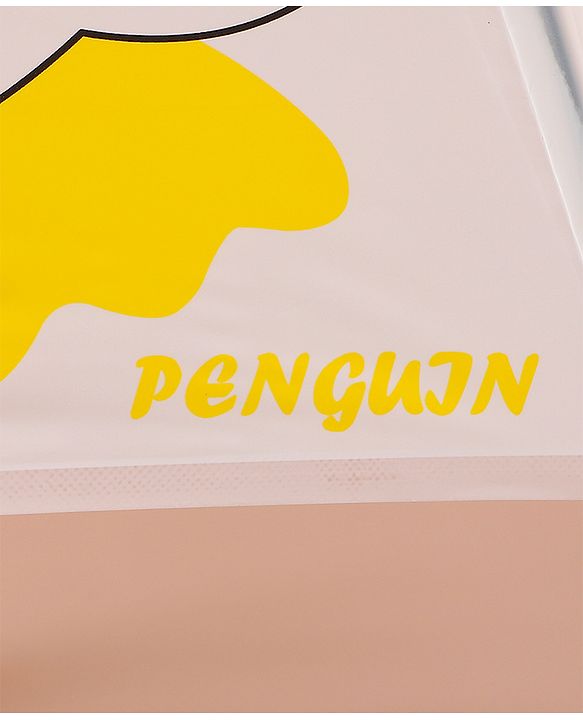 Babyhug Free Size Umbrella with Owl Print - Black & Yellow