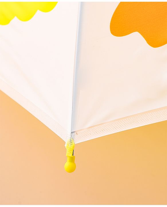 Babyhug Free Size Umbrella with Duck Print - Yellow