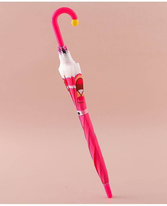 Babyhug Free Size Umbrella with Bunny Print - Fuchsia