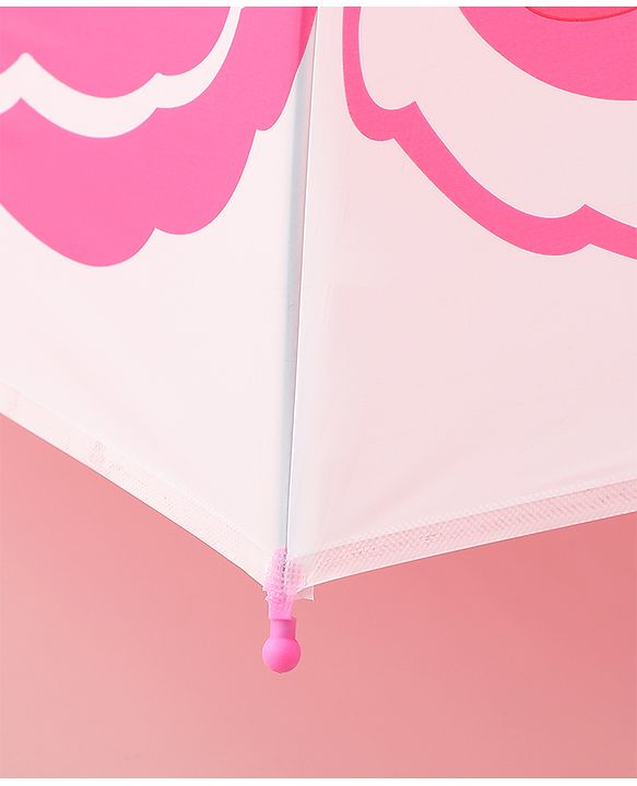 Babyhug Free Size Umbrella with Rabbit Print - Pink