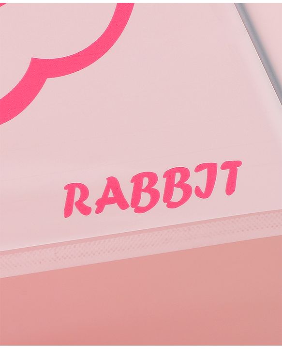 Babyhug Free Size Umbrella with Rabbit Print - Pink