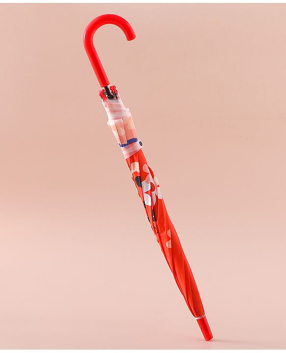 Babyhug Free Size Umbrella with Ladybug  Print - Orange