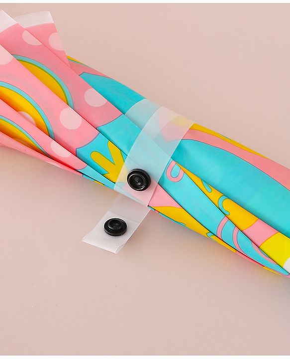 Babyhug Free Size Umbrella with Owl Print -Sea Green