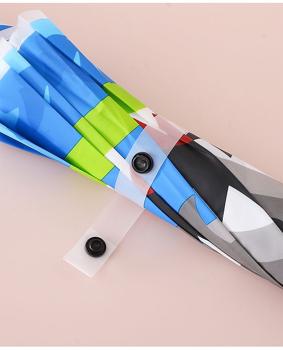 Babyhug Free Size Umbrella with Shark Print - Blue