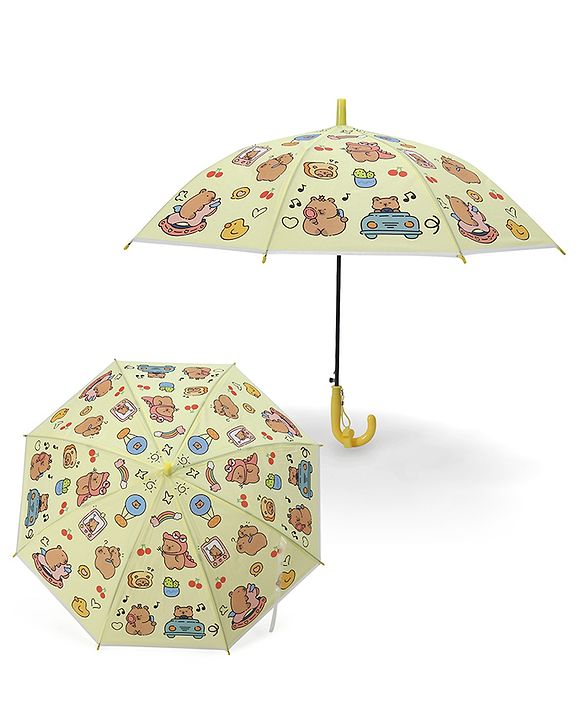 Babyhug Umbrella With Hamster Print -Purple