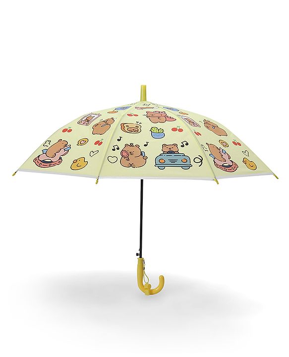 Babyhug Umbrella With Hamster Print -Purple