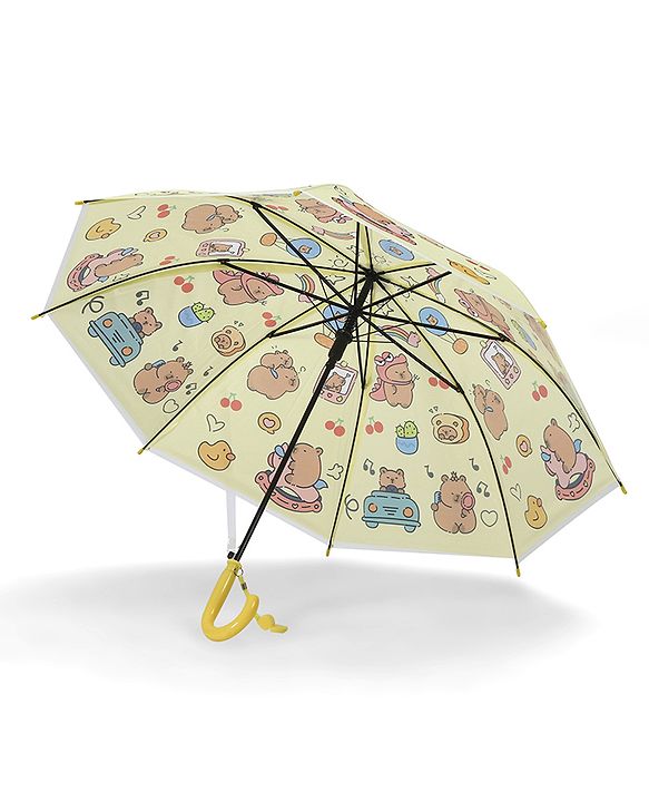 Babyhug Umbrella With Hamster Print -Purple
