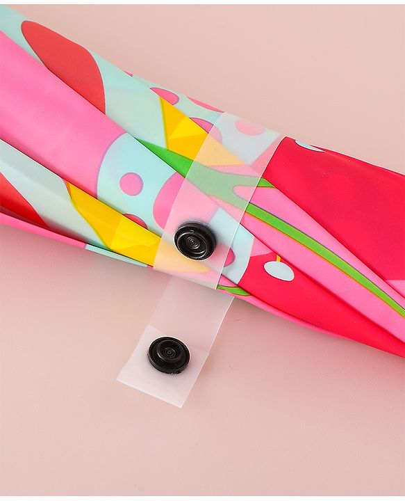 Babyhug Free Size Umbrella with Butterfly & Floral Print - Multicolor