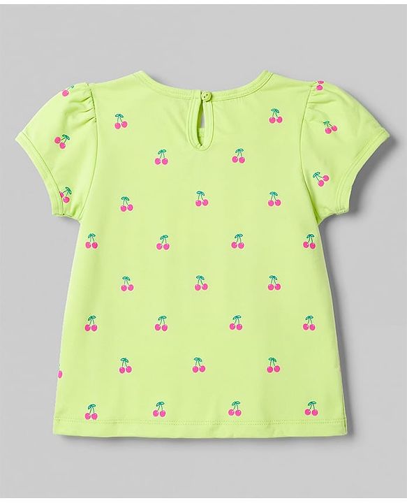 Babyhug 100% Cotton Knit Half Sleeves T-Shirts With Cherry Print Pack of 3 - Multicolor
