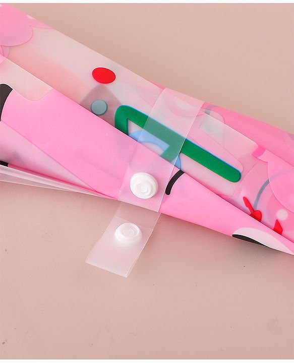 Babyhug Free Size Umbrella with Jobbo Print - Pink
