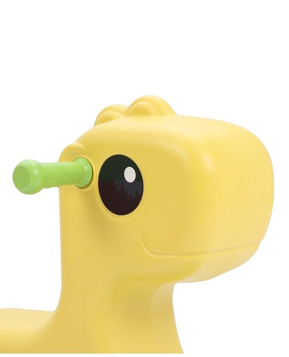 Babyhug 3 in 1 Pony Rocker Combo - Manual Push on Ride On - Yellow & Green| Toy for 1 to 3 Year Kids| Balancing Board| Easy Assemble Indoor & Outdoor Play| BIS Certified| Activity Gifting Option