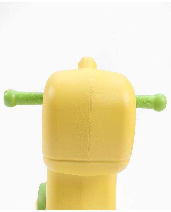 Babyhug 3 in 1 Pony Rocker Combo - Manual Push on Ride On - Yellow & Green| Toy for 1 to 3 Year Kids| Balancing Board| Easy Assemble Indoor & Outdoor Play| BIS Certified| Activity Gifting Option
