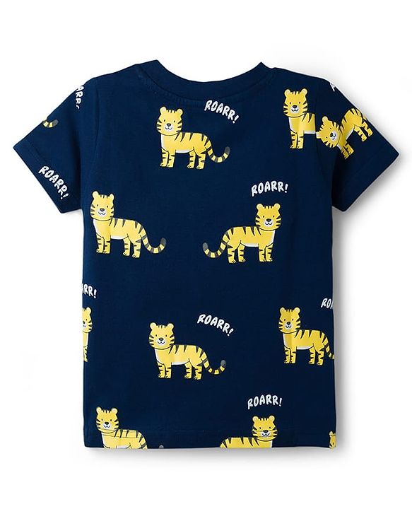 Babyhug Cotton Knit T-Shirts with Graphics Pack of 3 Multi Color 6-9 Months