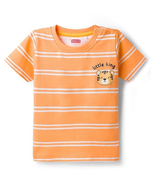 Babyhug Cotton Knit Half Sleeves T-Shirts With Animal Print Pack of 3 - Multicolor
