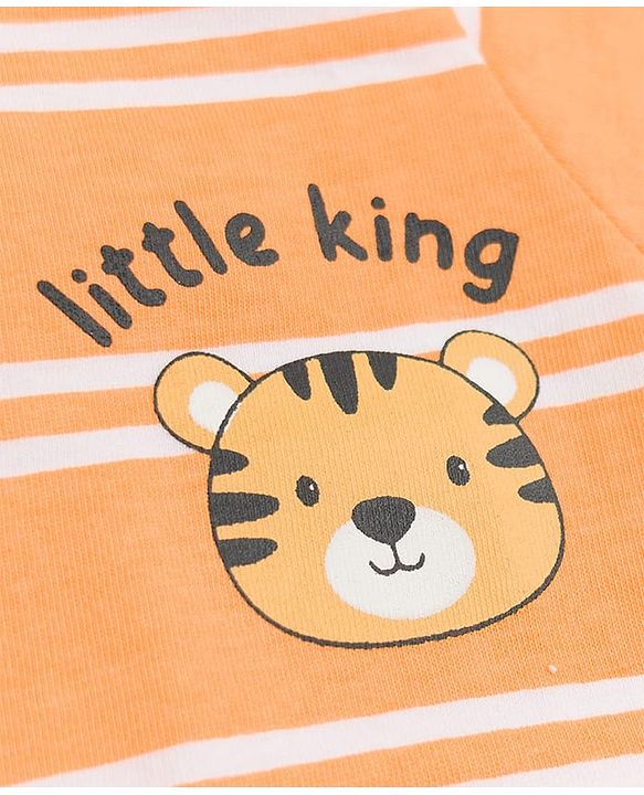 Babyhug Cotton Knit Half Sleeves T-Shirts With Animal Print Pack of 3 - Multicolor