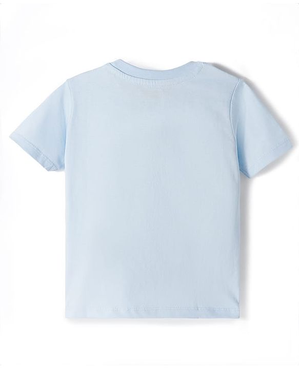 Babyhug Cotton Knit Half Sleeves T-Shirt With Cool Dad Print - Multicolor