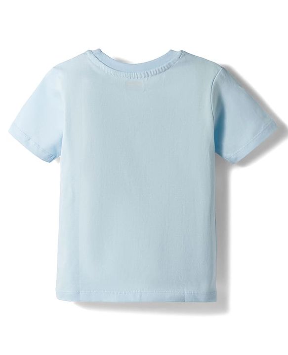 Babyhug Cotton Knit Half Sleeves T-Shirt With Cool Dad Print - Multicolor
