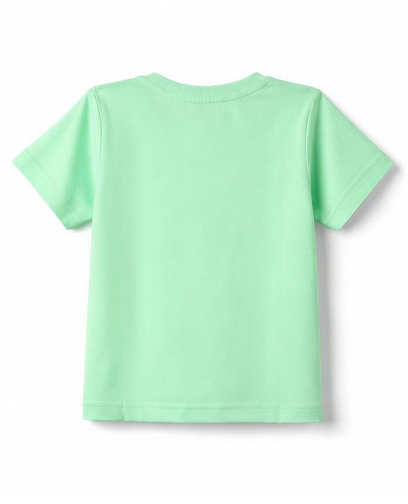 Babyhug 100% Cotton Knit T-Shirts Half Sleeves with Graphics Light/Sky Blue 6-9 Months Pack of 3