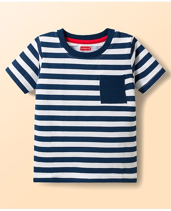 Babyhug Cotton Knit T-Shirts Half Sleeves with Graphics Pack of 3 Multi Color 9-12 Months