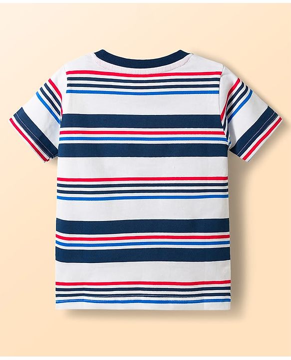 Babyhug Cotton Knit T-Shirts Half Sleeves with Graphics Pack of 3 Multi Color 9-12 Months