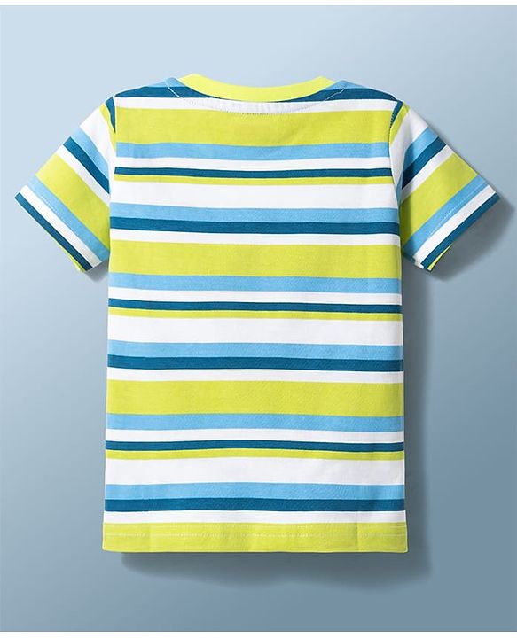 Babyhug Cotton Knit T-Shirts Half Sleeves with Graphics Multi Color 9-12 Months Pack of 3