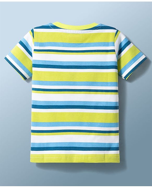 Babyhug Cotton Knit T-Shirts Half Sleeves with Graphics Multi Color 9-12 Months Pack of 3