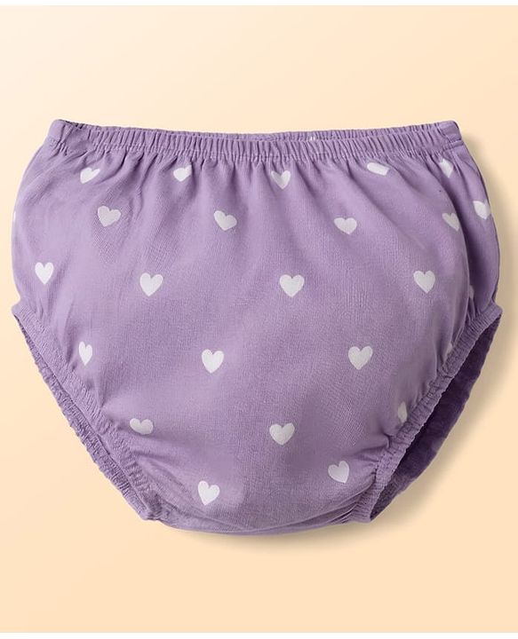 Babyhug Cotton Knit Frocks with Bloomer/Shorts Sleeveless with Flower Applique Lavender 0-0 Months