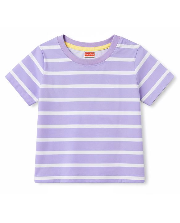 Babyhug 100% Cotton Knit T-Shirts Half Sleeves with Graphics Multi Color 6-9 Months Pack of 5