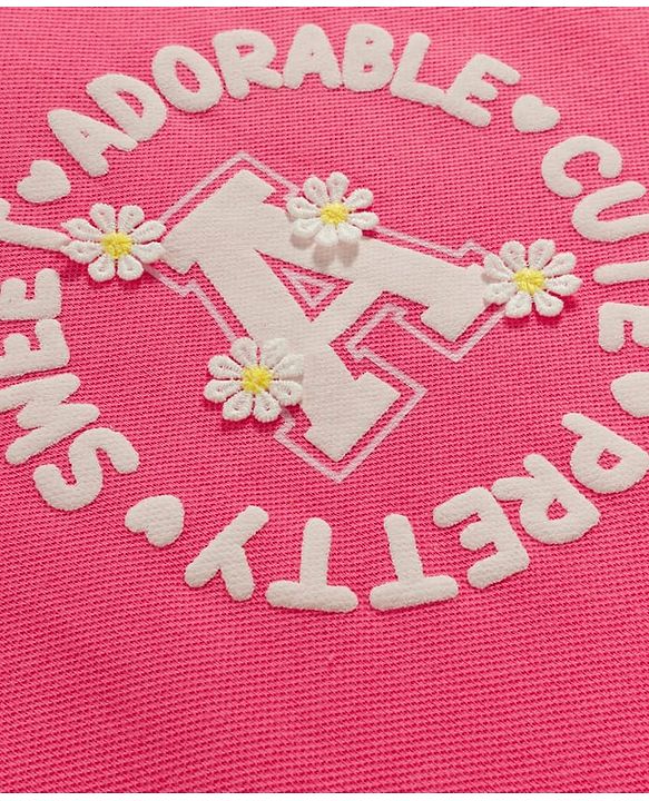 Babyhug Cotton Knit Frocks with Inner Tee Sweet Adorable Cute Graphic Pink 9-12 Months