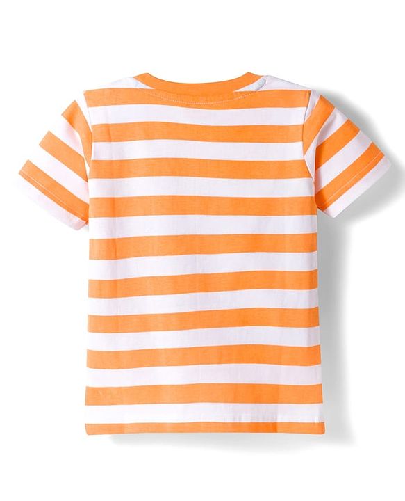 Babyhug Cotton knit Half Sleeves Striped & Printed T-Shirts Pack of 3 - Multicolor