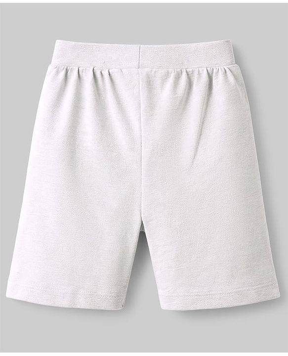 Babyhug Cotton Single Jersey Knit Mid Thigh Shorts With Beach Theme Print Pack of 3 - Multicolor