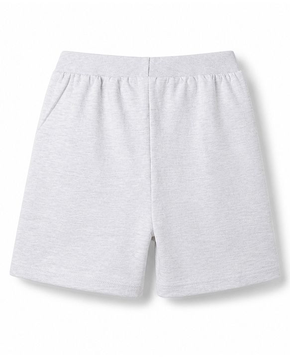 Babyhug Cotton Single Jersey Knit Mid Thigh Shorts with Sun & Text Print Pack Of 3 -  Multicolour
