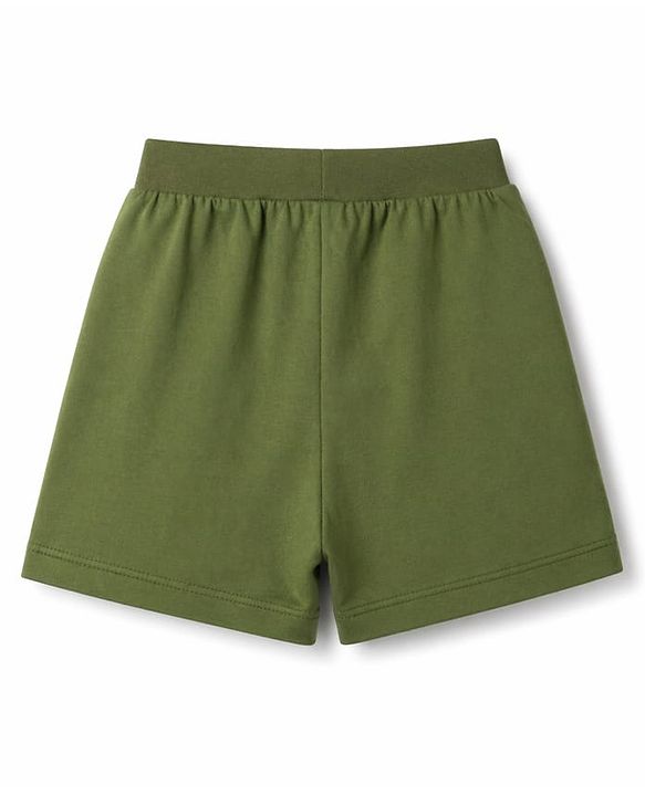 Babyhug Cotton Knit Mid Thigh Camouflage Printed Shorts Pack Of 3 - Multicolor