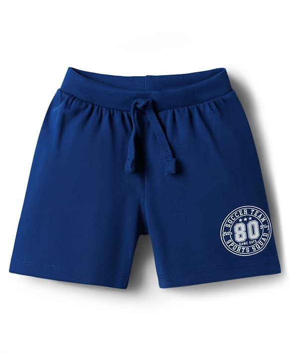 Babyhug Single Jersey Knit Mid Thigh Shorts with Text Print Pack of 3 - Multicolor