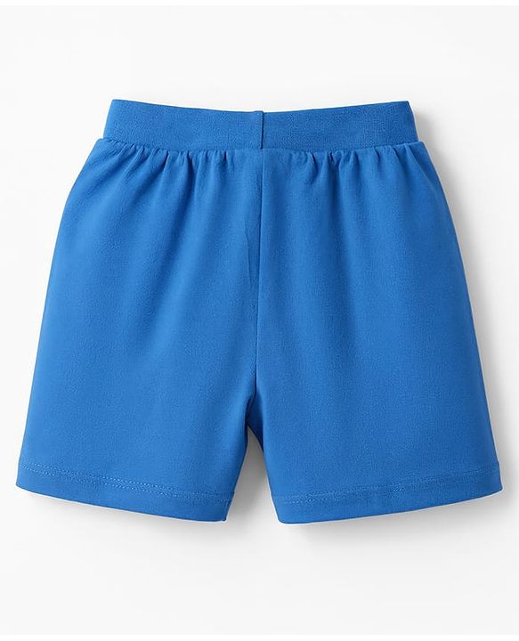 Babyhug Cotton Single Jersey Knit Mid Thigh Shorts With Text Print Pack of 3 - Multicolor