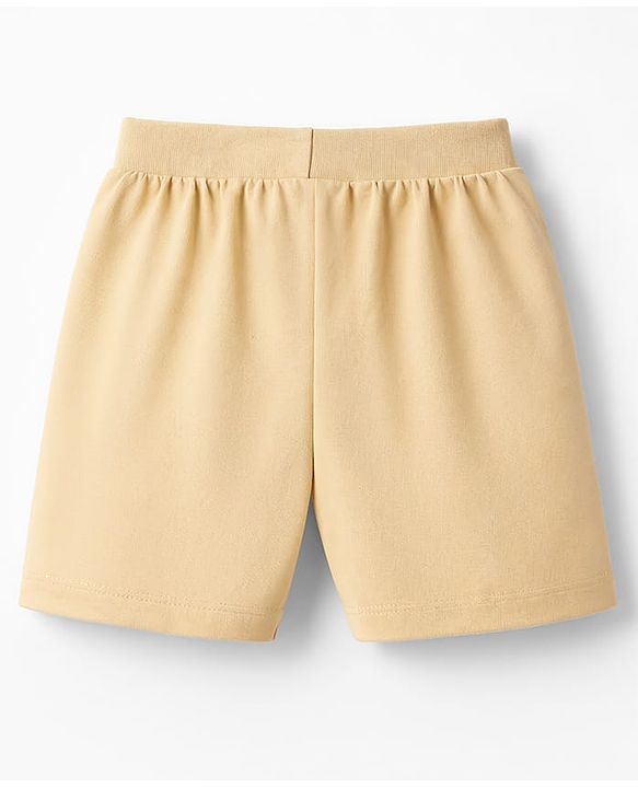 Babyhug Cotton Single Jersey Knit Mid Thigh Shorts With Text Print Pack of 3 - Multicolor