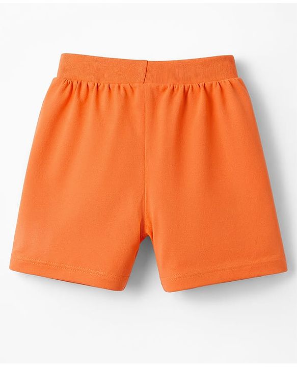 Babyhug Cotton Single Jersey Knit Mid Thigh Shorts With Text Print Pack of 3 - Multicolor