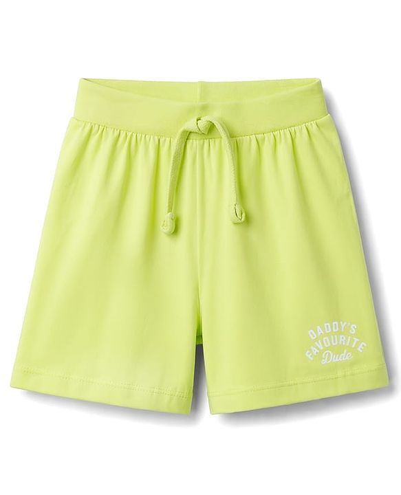 Babyhug Single Jersey Knit Mid Thigh Shorts with Text Print Pack of 3 - Multicolor